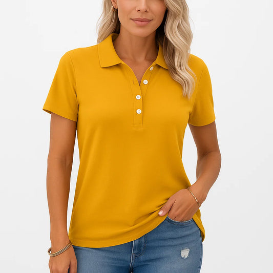 Comfortable Elegant Women's Polo Top