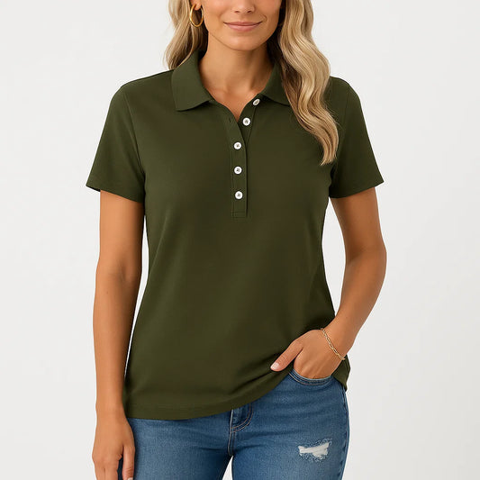 Comfortable Elegant Women's Polo Top